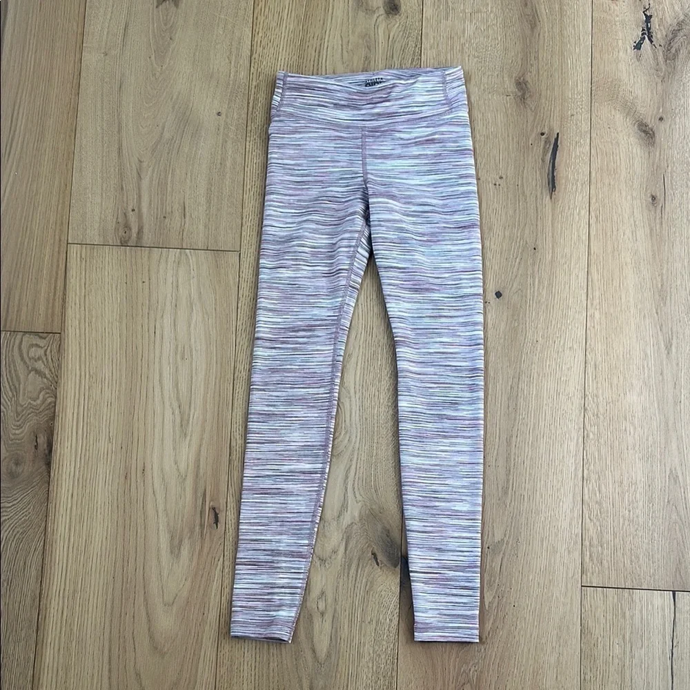 Athleta Girl Spacedye Chit Chat Tight Leggings pink Pocket Logo Leggings 8/10